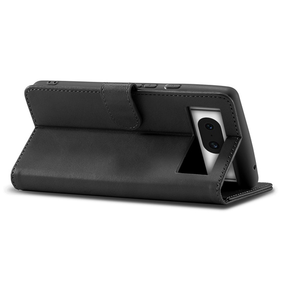 Θήκη με πτερύγιο για Google Pixel 8A, LC.IMEEKE, μαύρη