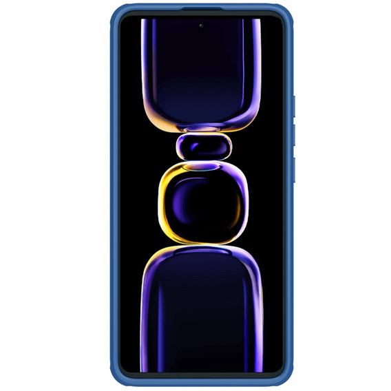 NILLKIN θήκη για Poco F5 Pro 5G, θήκη Super Frosted Shield, μπλε