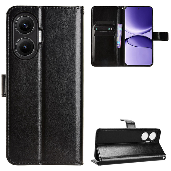 Crazy Horse θήκη πορτοφόλι flip για Xiaomi Poco F7 5G