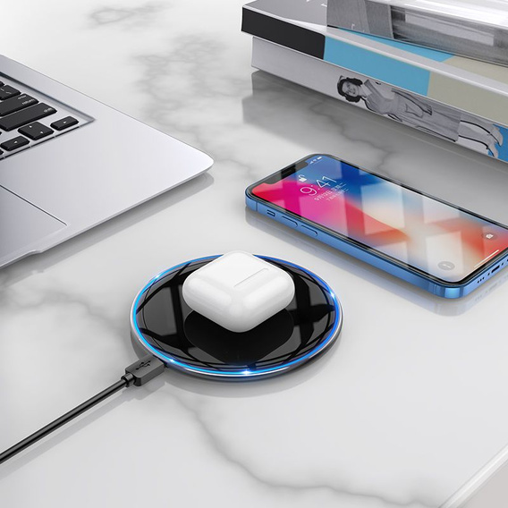 Επαγωγικός φορτιστής Hoco CW6 Pro με φωτισμό 15W