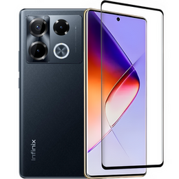 Μετριασμένο γυαλί 3D για Infinix Note 40 Pro Plus, μαύρο πλαίσιο