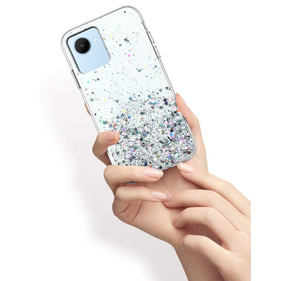 Θήκη για Realme C30 / Narzo 50i Prime, Glittery, διαφανής