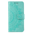 Θήκη με πτερύγιο για Xiaomi Redmi A3, Mandala, πράσινη