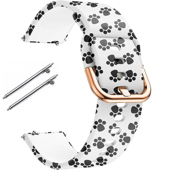 Pasek Silikonowy uniwersalny 22mm, Paw