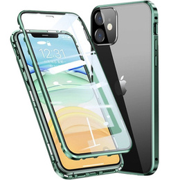 θήκη για το iPhone 11, Magnetic Dual Glass, πράσινη