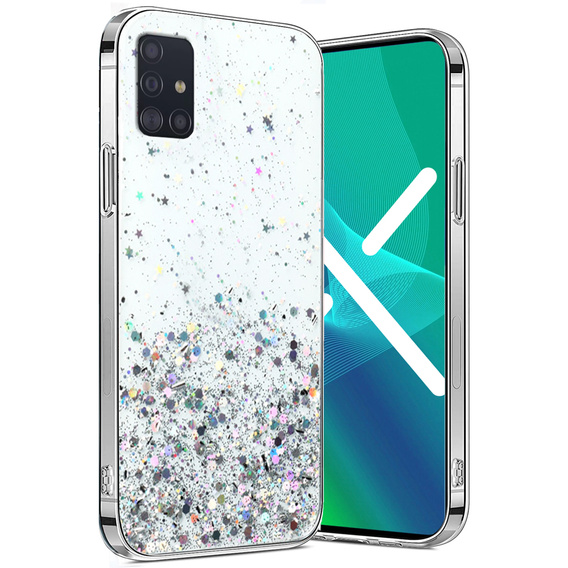 Θήκη για Samsung Galaxy A51 5G, Glittery, διαφανής