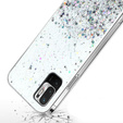 Θήκη για Xiaomi Redmi Note 10 5G / Poco M3 Pro 5G, Glittery, διαφανής