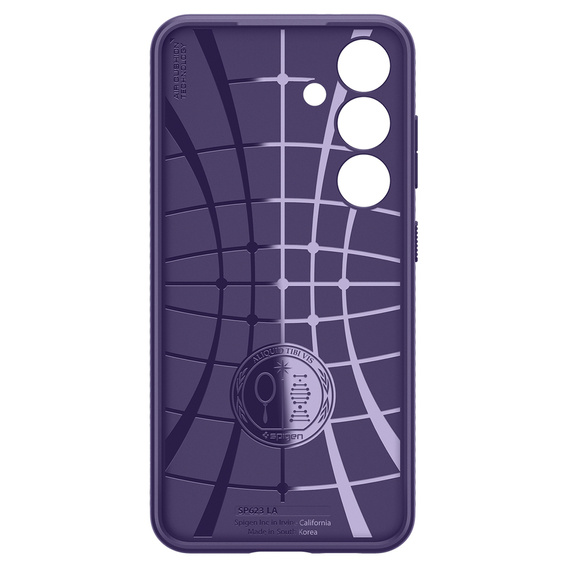 θήκη Spigen για Samsung Galaxy S24, Liquid Air, μωβ + μετριασμένο γυαλί 9H