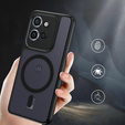 Θήκη για Motorola Edge 50 Neo / ThinkPhone 25, για MagSafe, ERBORD Μatt Case, μαύρη