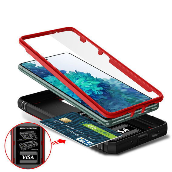 Θήκη για Samsung Galaxy S20 FE, CamShield Slide, κόκκινο