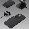 θήκη BENKS Kevlar για Samsung Galaxy S25, για MagSafe, Carbon Fiber, μαύρη