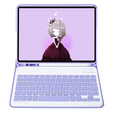 Θήκη με πληκτρολόγιο bluetooth για iPad 11" 2025 A16 (11 gen.) / iPad 10.9" 2022 (10 gen.), μωβ