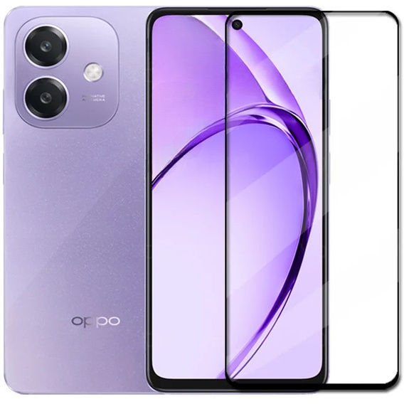 Μετριασμένο γυαλί 3D για Oppo A40 / Oppo A40m, μαύρο πλαίσιο