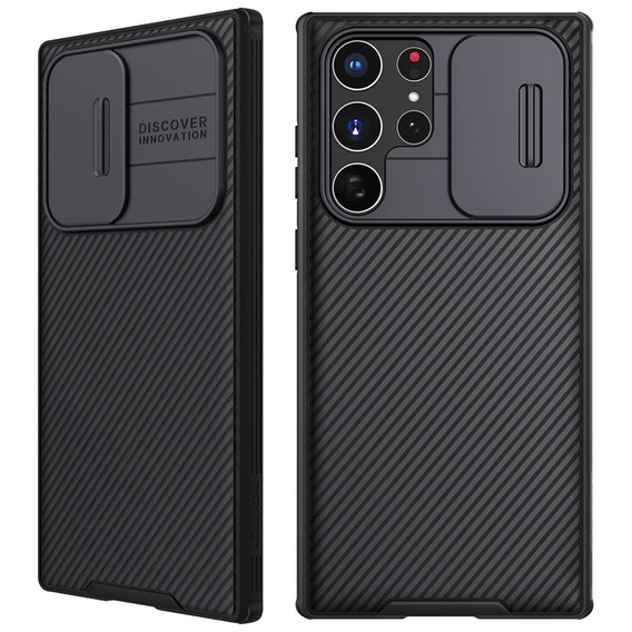 Θήκη για Samsung Galaxy S23 Ultra, θωρακισμένη Nillkin, CamShield Pro, μαύρη