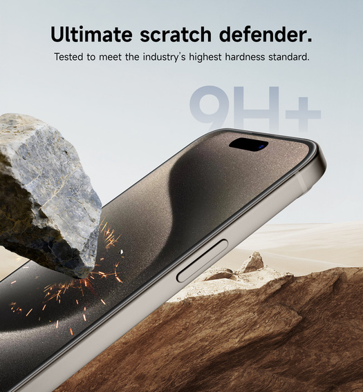 2x SURITCH γυαλί για iPhone 15 Pro Max