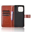 Θήκη με πτερύγιο για Motorola Edge 60 / 60 Fusion, Crazy Horse Wallet, καφέ