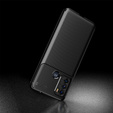 Θήκη για Motorola Moto G60, Carbon Gel, μαύρη