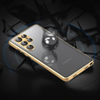 Θήκη για Samsung Galaxy S24 Ultra, Privacy Dual Glass, χρυσή