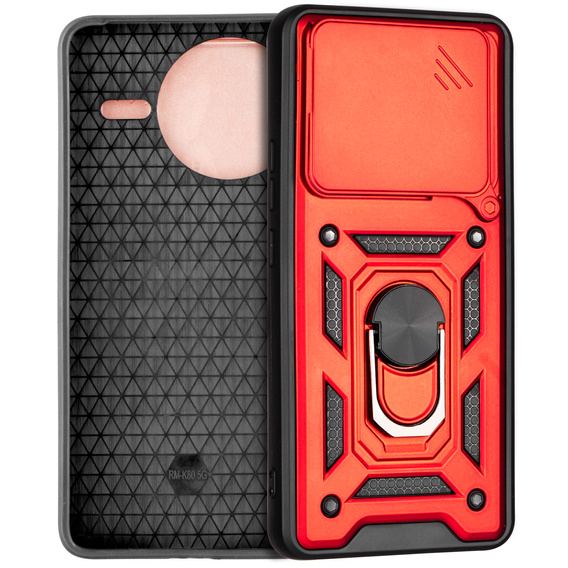 Θήκη για Xiaomi Poco F7 Pro, CamShield Slide, κόκκινη