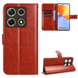 Θήκη με πτερύγιο για Infinix Note 30 Pro 4G, Crazy Horse Wallet, καφέ