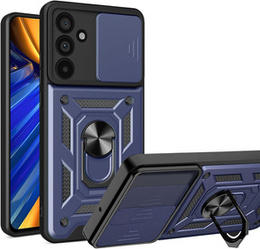 Θήκη για Samsung Galaxy M55 5G, CamShield Slide, μπλε