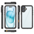 Αδιάβροχη θήκη IP68 για το iPhone 16 Plus, μαύρη