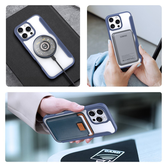 Dux Ducis Θήκη για iPhone 16 Pro, Skin X Pro, MagSafe, σκούρο μπλε