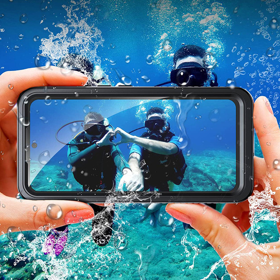 Αδιάβροχη θήκη IP68 για το Samsung Galaxy A54 5G, μαύρη