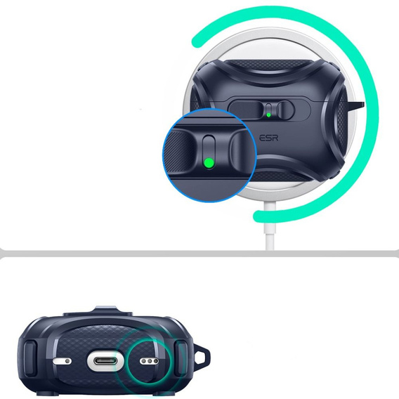 Θήκη ακουστικών με MagSafe ESR Cyber FlickLock για Apple AirPods Pro 3
