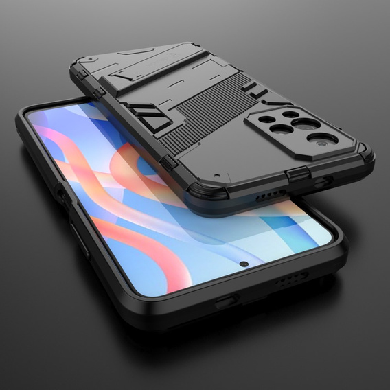 Θήκη για Xiaomi Poco M4 Pro 5G / Note 11S 5G, Military kickstand, μπλε