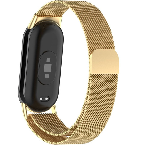 Βραχιόλι Μιλάνου με θήκη για Xiaomi Smart Band 10 / 9 / 8, zlaté