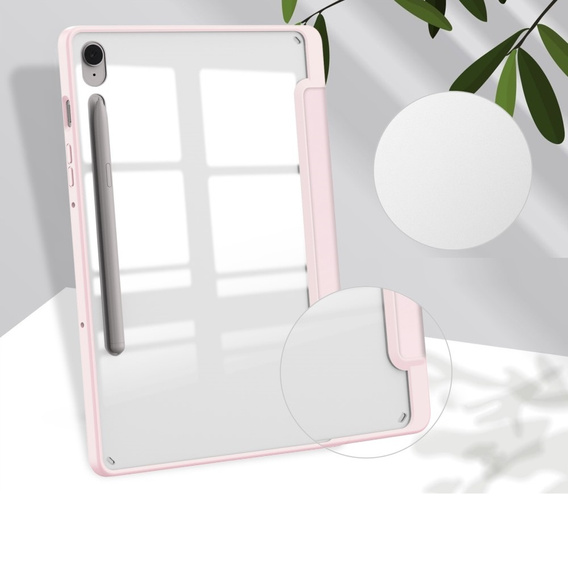 Θήκη για Samsung Galaxy Tab S10 Lite / S10 FE / S9 FE, Smartcase Hybrid, με χώρο για γραφίδα, ροζ