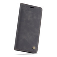 θήκη CASEME για Huawei P30 Pro, Leather Wallet Case, μαύρη