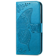 Θήκη με πτερύγιο για Samsung Galaxy A16, Butterfly, μπλε