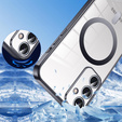 Θήκη για Samsung Galaxy S25, Electro MagSafe, μαύρη + κορδόνι