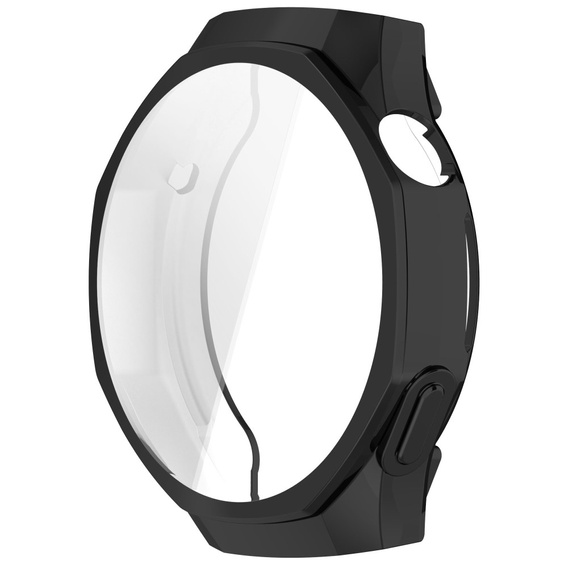 Θήκη 2σε1 με προστατευτικό οθόνης για Huawei Watch GT 5 Pro 46mm, μαύρη
