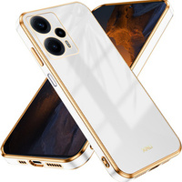 Θήκη για Xiaomi Poco F5, Glamour CamShield, λευκή