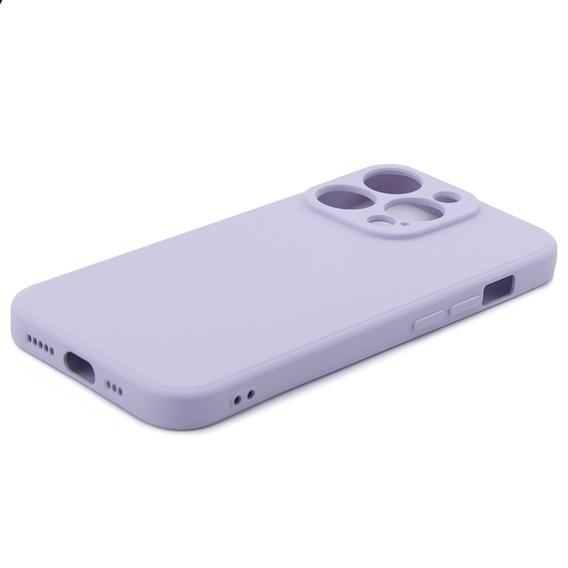 Θήκη για iPhone 15 Pro Max, Silicone Lite, μωβ