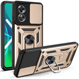 Θήκη για Oppo A17, CamShield Slide, χρυσός