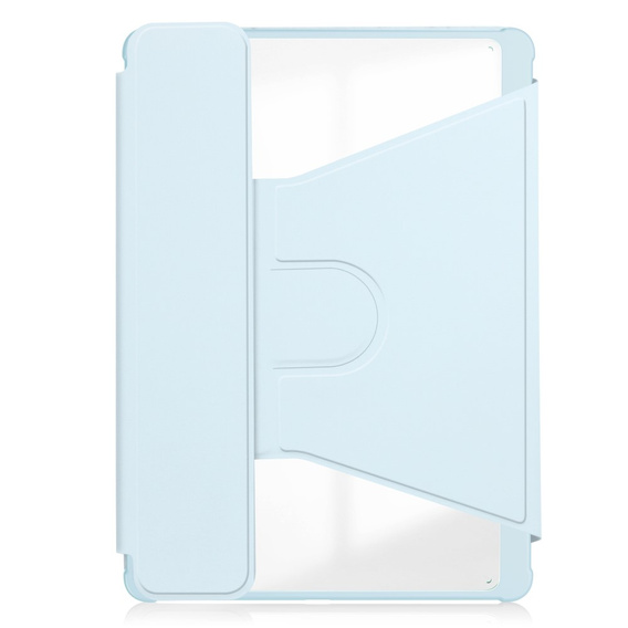 Θήκη πληκτρολογίου για Samsung Galaxy Tab A9+, Rotary 360° Leather, γαλάζια