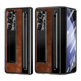 Θήκη με βάση Leather+PC με γυαλί και γραφίδα για Samsung Galaxy Z Fold6 5G