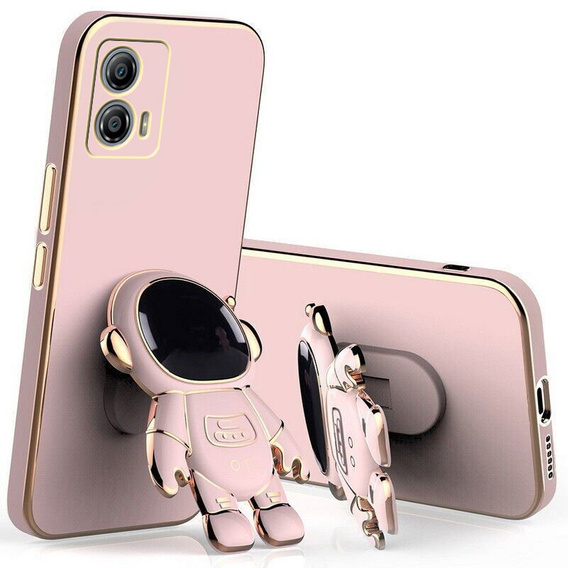 Θήκη για Motorola Moto G53 5G, Astronaut, ροζ rose gold