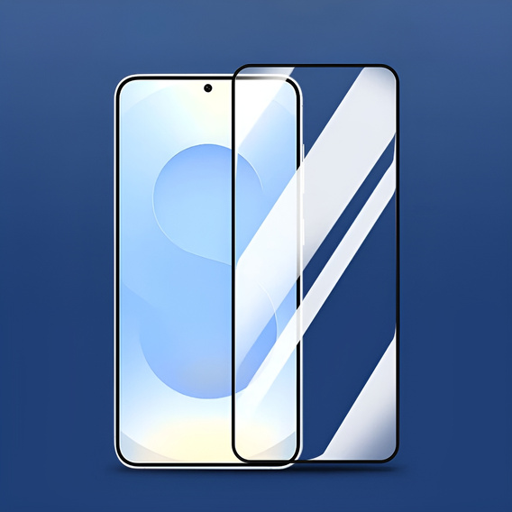 Μετριασμένο γυαλί 3D για Samsung Galaxy S25, μαύρο πλαίσιο