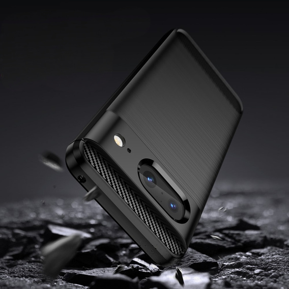 Θήκη για Google Pixel 8, Carbon, μαύρη