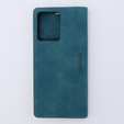 Θήκη για Xiaomi Redmi Note 12 4G, ERBORD Vintage, πορτοφόλι με πτερύγιο, μπλε