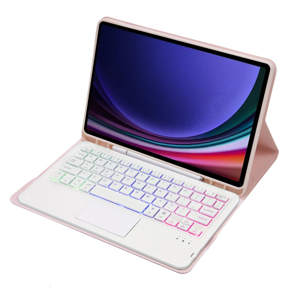 Θήκη + πληκτρολόγιο Samsung Galaxy Tab S9 FE X510 / X516, with touchpad, ροζ