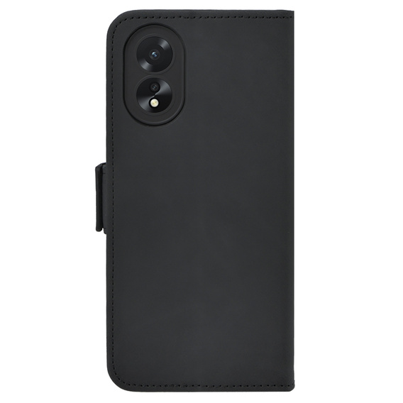 Θήκη με πτερύγιο για Oppo A38 4G / Oppo A18 4G, Card Slot, μαύρη