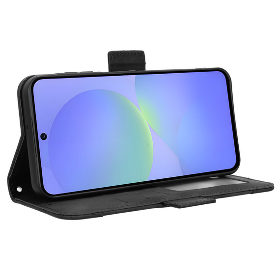 Θήκη με πτερύγιο για Samsung Galaxy A36, Card Slot, μαύρη