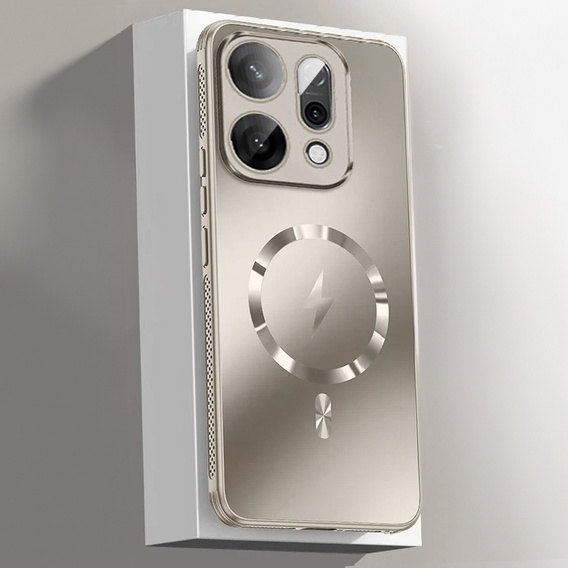 Θήκη για Oppo Reno 14, για MagSafe, με προστασία κάμερας, χρυσό