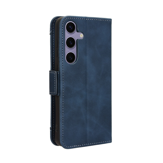 Θήκη με πτερύγιο για Samsung Galaxy S25 FE, Card Slot, σκούρο μπλε